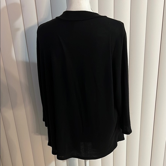 Torrid Black Open Front Women's Sweater 3/4 sleeve - Picture 3 of 5